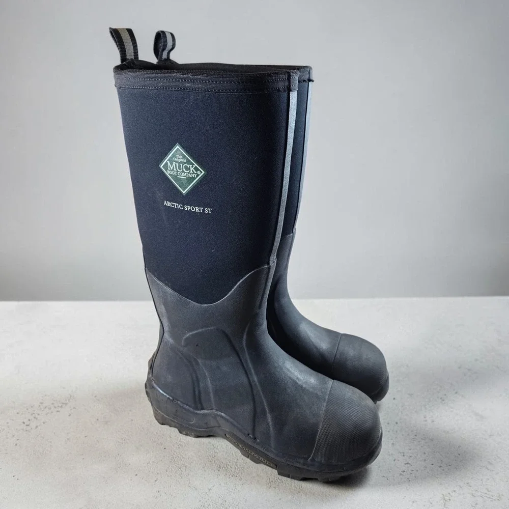 Muck Arctic Sport Steel Toe Boot Tall Waterproof Womens 8 / Mens 7 *Barely Worn.